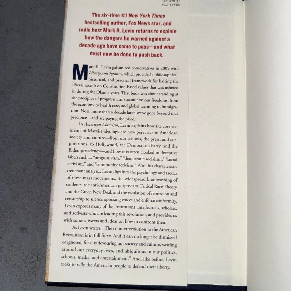 American Marxism by Mark R. Levin (2021, Hardcover)